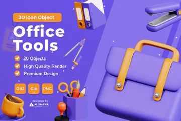 3D立体免扣素材工具办公工具模型