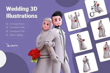 3D免扣素材人物婚礼