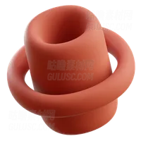 圆柱环抽象形状 Cylinder Ring Abstract Shape