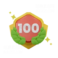 等级100成就徽章 Level 100 Achievement Badge