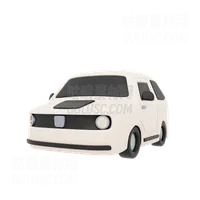 白色SUV汽车 White SUV Car