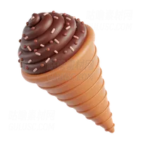 巧克力冰淇淋蛋卷 Chocolate Ice Cream Cone