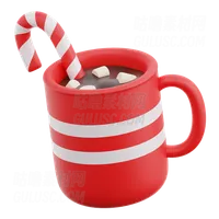 带甘蔗的热巧克力 Hot Chocolate With Candy Cane