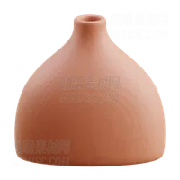 现代粘土花瓶 Modern Clay Vase