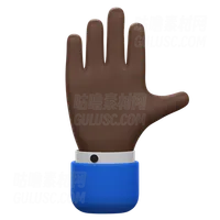 张开手掌手势 Open Palm Hand Gesture