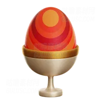 杯上的复活节彩蛋 Easter Egg on Cup