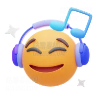 听音乐表情符号 Listening to Music Emoji