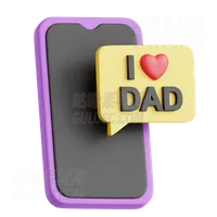 我爱爸爸留言 I Love Dad Message