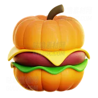 南瓜汉堡 Pumpkin Burger
