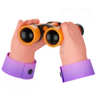 手持双筒望远镜 Binoculars In Hand