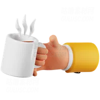 手拿着一杯咖啡 Hand Holding A Cup Of Coffee