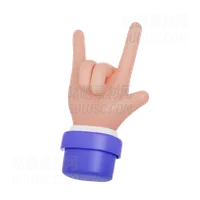 摇滚手势 Rock Sign Hand Gesture