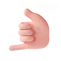 手摇手势 Rock on hand gesture