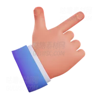 右方向手势 Right Direction Hand Gesture