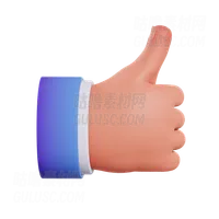 竖起大拇指手势 Thumbs Up Hand Gesture