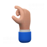 尺寸测量手势 Size Measuring Hand Gesture