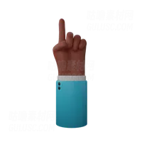 手指向上手势 Finger up gesture