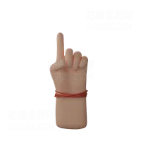 手指向上手势 Finger up gesture