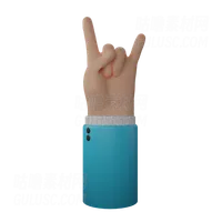 摇滚手牌 Rock N’ Roll Hand Sign