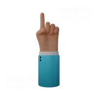 手指向上手势 Finger up gesture