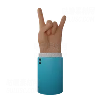 摇滚手牌 Rock N’ Roll Hand Sign