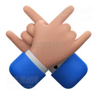 摇滚乐队手势 Rock Band Hands Gesture