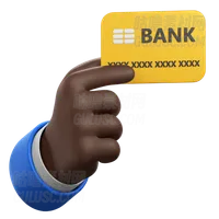 用银行卡手势 Hand Gesture with Bank Card