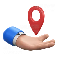 带定位销的手势 Hand Gesture with Location Pin