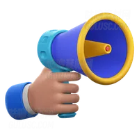 用扩音器手势 Hand Gesture with Megaphone