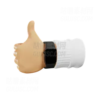 竖起大拇指手势 thumbs up hand gesture