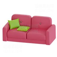 粉色沙发 Pink Sofa