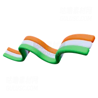 印度国旗横幅 India Flag Banner