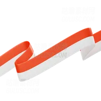 印尼国旗丝带 Indonesian Flag Ribbon