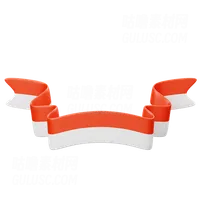 印尼国旗丝带 Indonesian Flag Ribbon