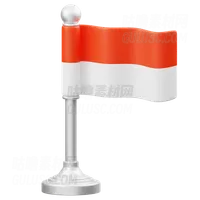 印尼旗杆 Indonesian Flagpole