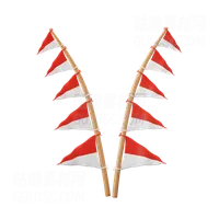 印度尼西亚国旗三角旗 Indonesia Flag Pennant