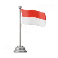 印度尼西亚旗杆 Indonesia Flagpole