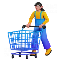 购物车女孩 Shopping Cart Girl