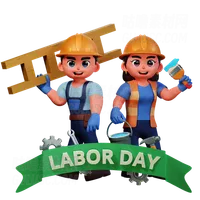 人们庆祝劳动节 People Celebrating Labor Day