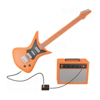 电吉他和放大器 Electric Guitar And Amplifier