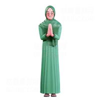 穆斯林女性祈祷 Muslim Female praying