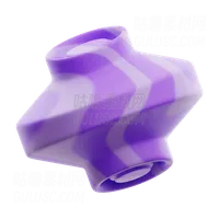 管渐变紫色抽象形状 Tube Gradient Purple Abstract Shape