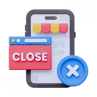 网上商店关闭 Online Shop Close