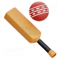 板球棒和球 Cricket Bat And Ball