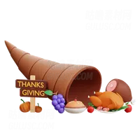 感恩节聚宝盆 Thanksgiving Cornucopia