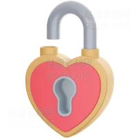 心形挂锁 Heart Padlock