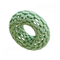 线框甜甜圈 Wireframe Donut